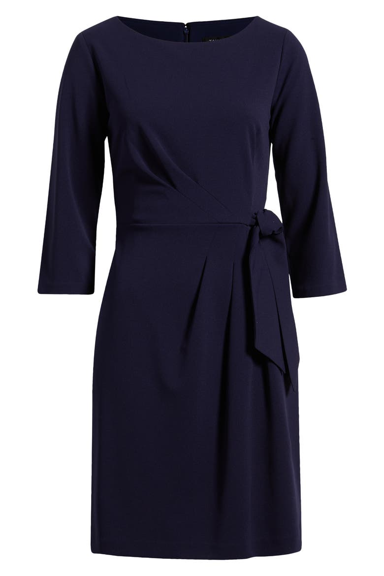 Side Tie Long Sleeve Dress, Alternate, color, MIDNIGHT NAVY