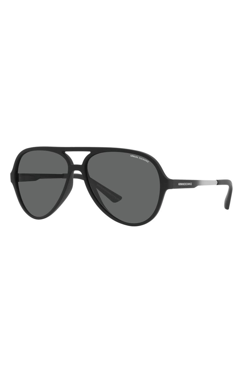 Armani Exchange 60mm Round Sunglasses, Alternate, color,