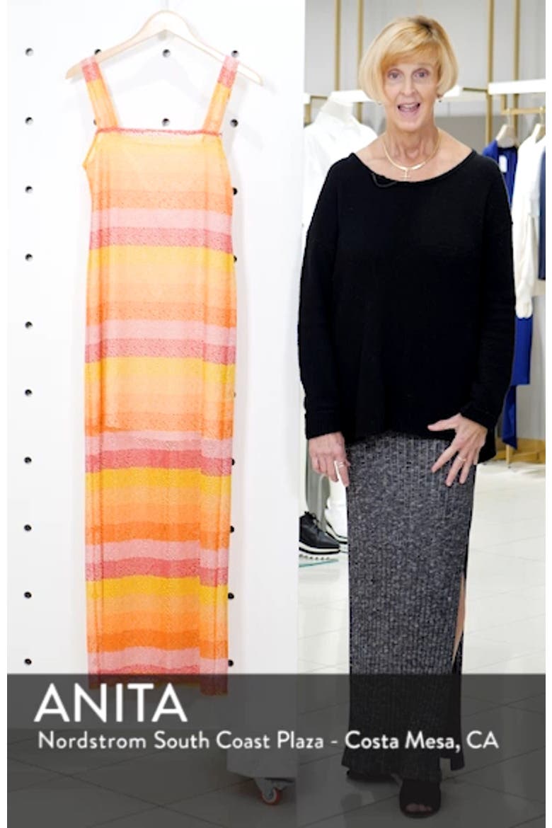 Harlowe Velvet Burnout Stripe Maxi Dress video