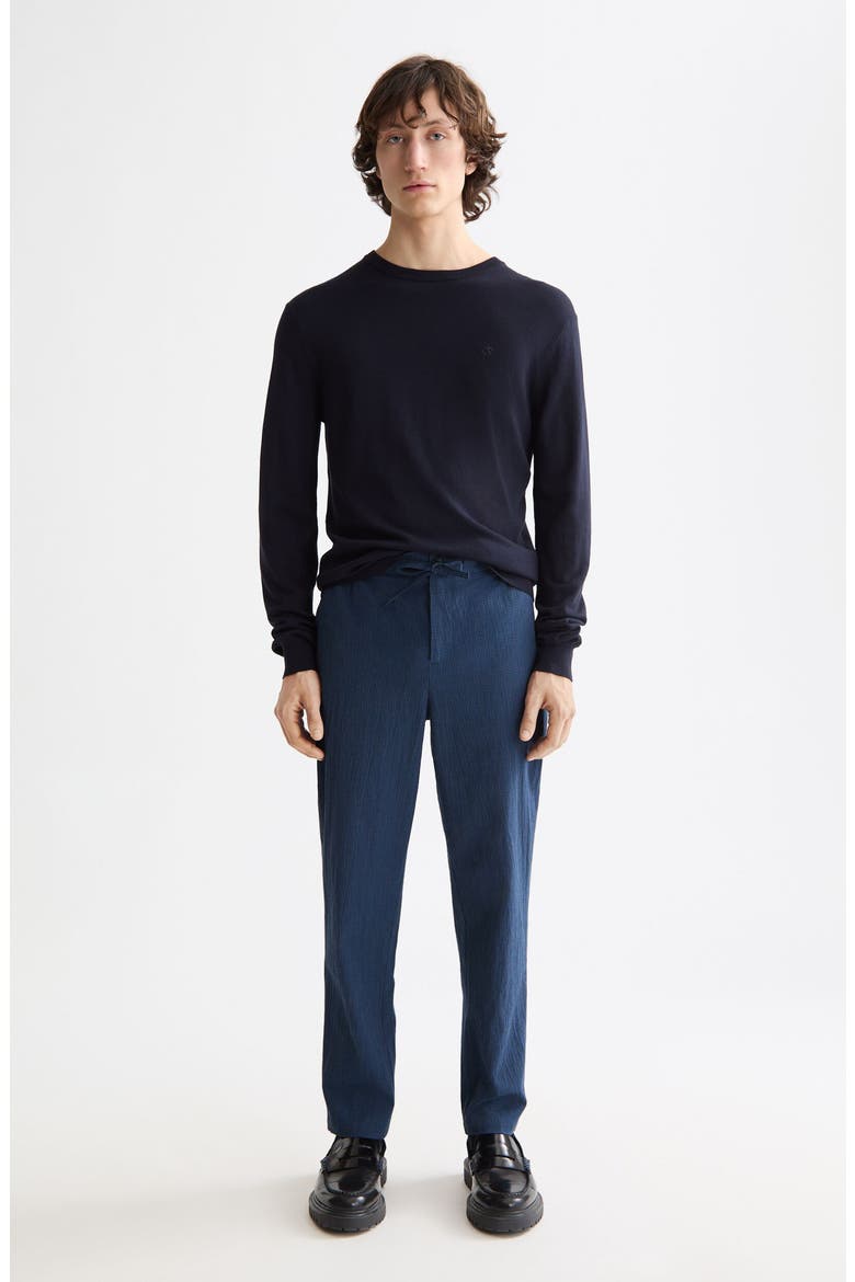 Finch Cotton Blend Seersucker Pants, Alternate, color, SKY CAPTAIN MINI CHECK