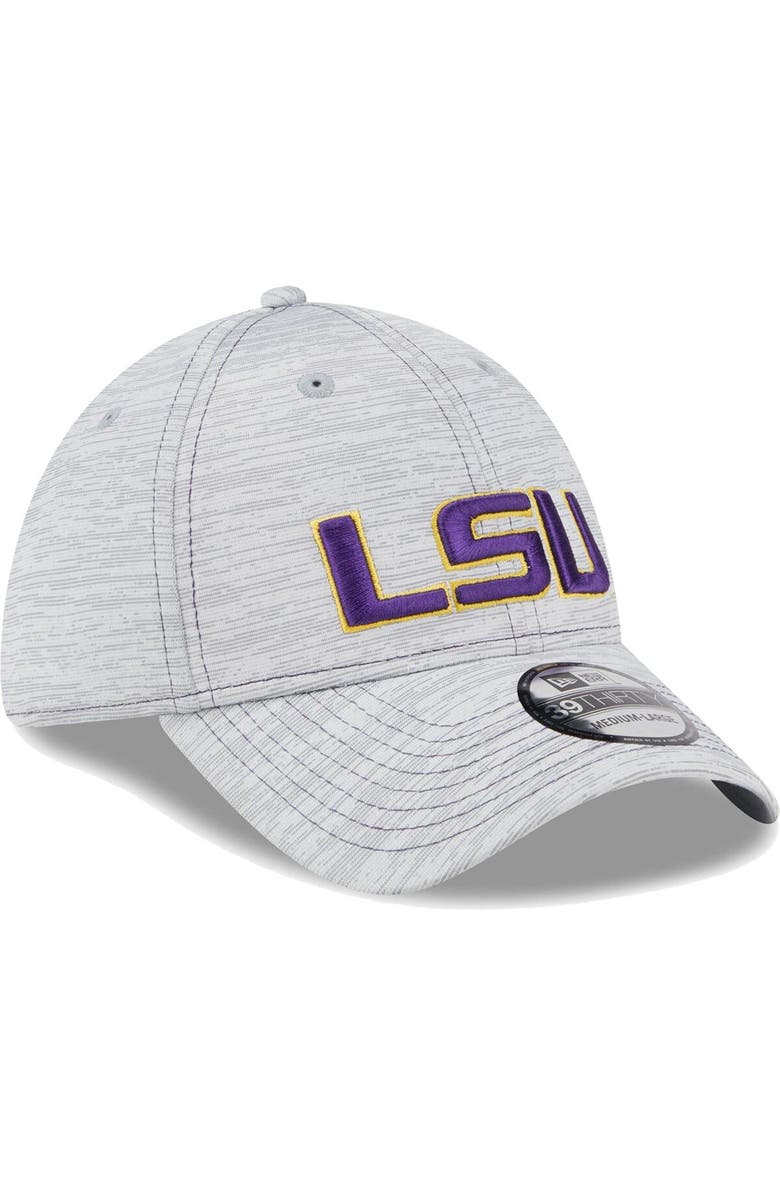 New Era Men's New Era Gray LSU Tigers Speed 39THIRTY Flex Hat, Alternate, color,