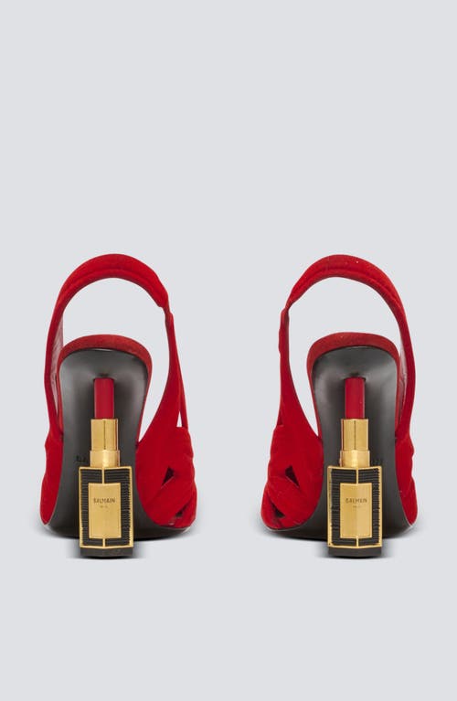 Shop Balmain Lipstick Pumps