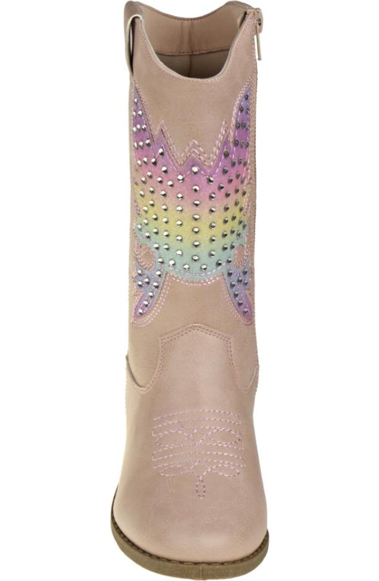 Kensie Girl zip up boot with heel, Alternate, color,