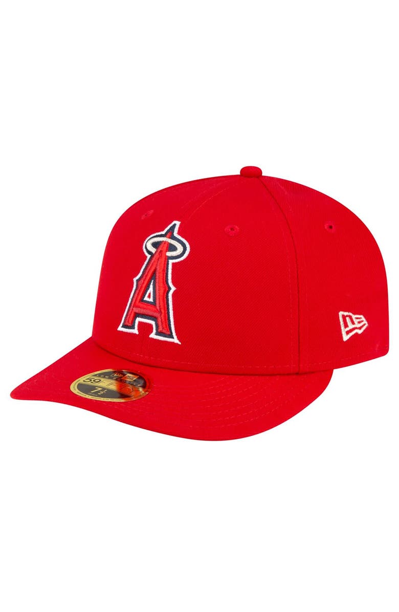 New Era Men's New Era  Red Los Angeles Angels Game Authentic Collection On-Field Low Profile 59FIFTY Fitted Hat, Main, color, Red