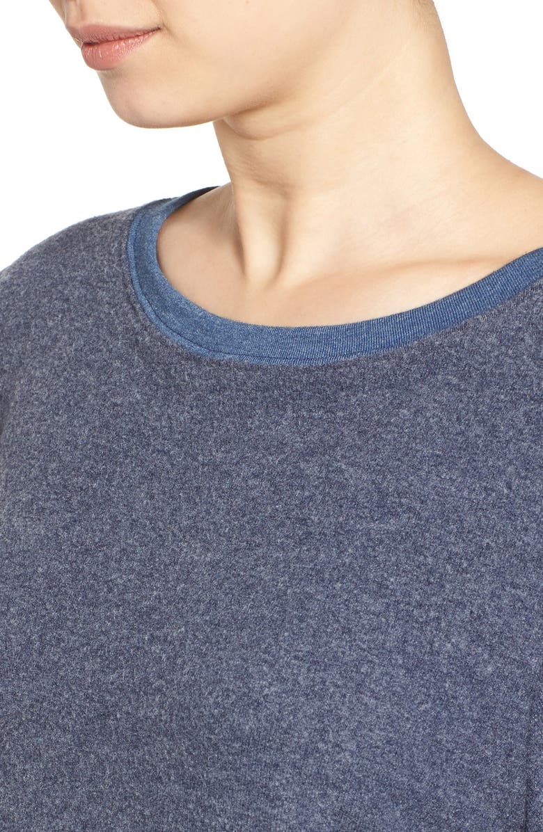 Wildfox 'Baggy Beach Jumper' Pullover, Alternate, color, Opium Blue