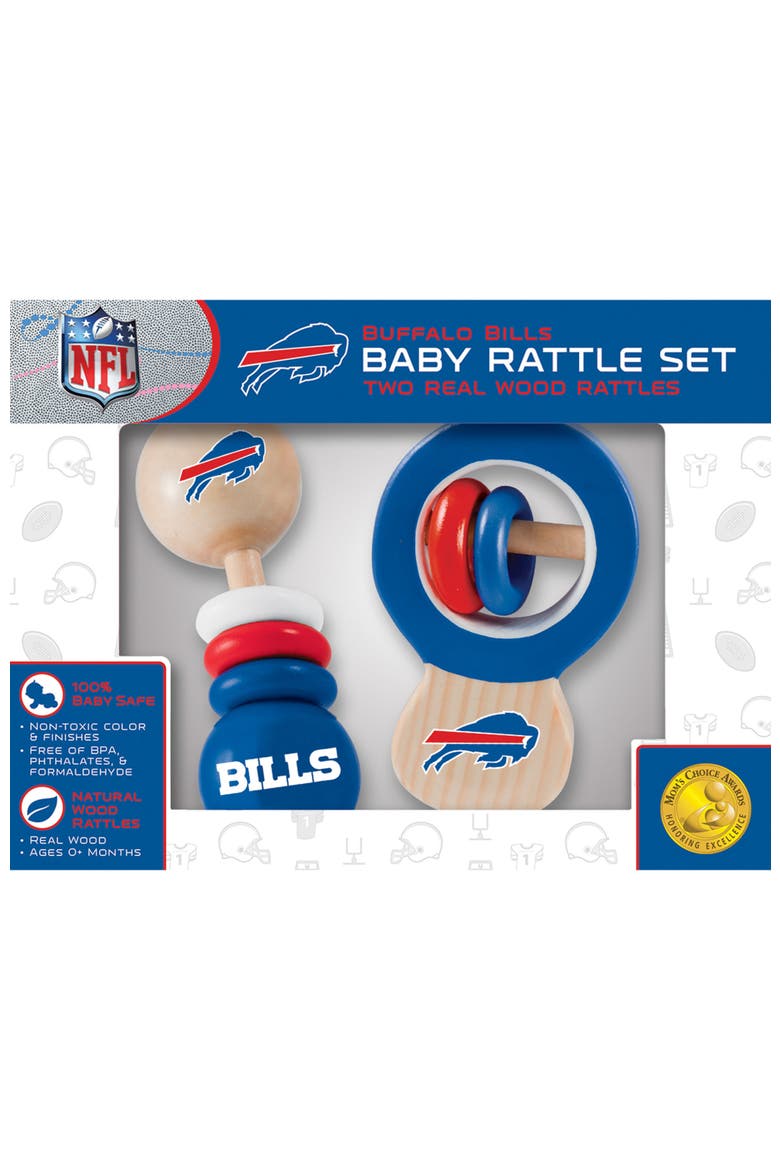 Buffalo Bills Baby Rattles 2-Pack, Alternate, color, Multicolor
