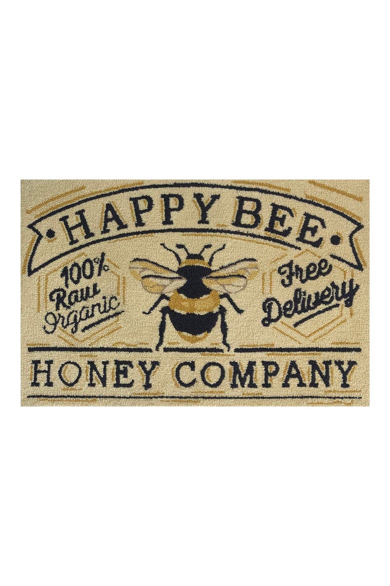 Honey Company Tufted Doormat, Main, color, CREAM BLACK