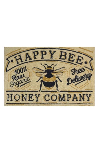 R16 Home Honey Company Tufted Doormat In Cream Black