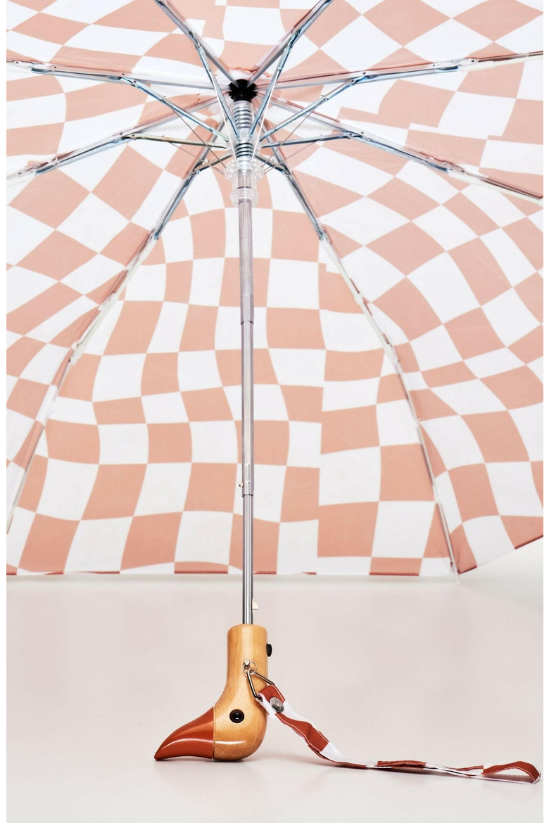 Eco-Friendly Compact Duck Umbrella, Alternate, color, Peanut Butter