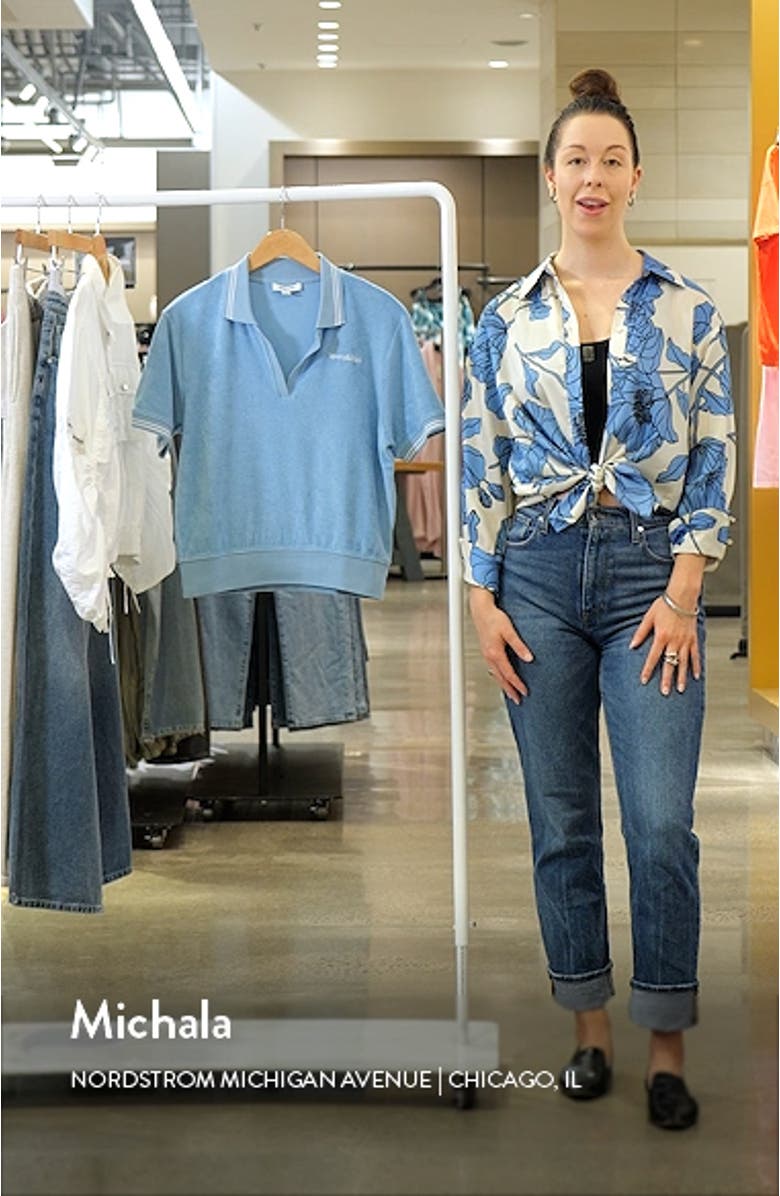 Serif Logo Cotton Terry Polo, sales video thumbnail