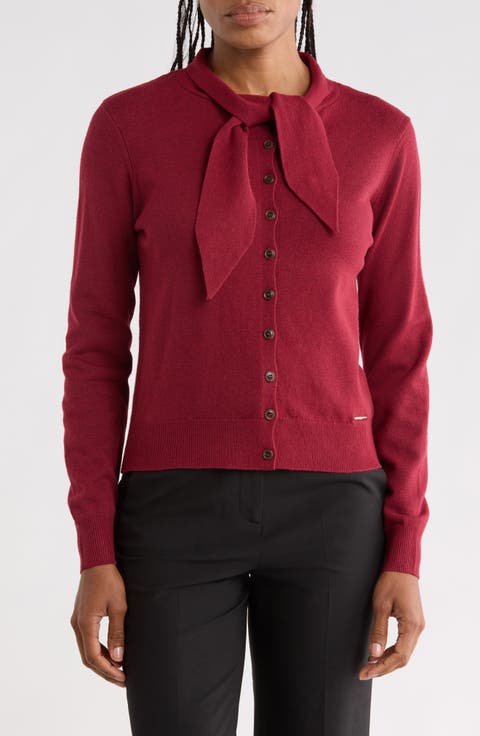 Tie Neck Cardigan