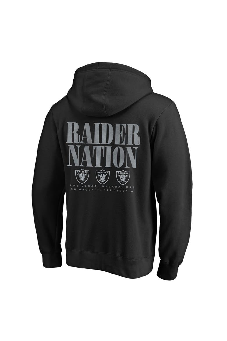 Men's Fanatics Black Las Vegas Raiders Big & Tall Relaxed Intense Rivalry Hoodie, Alternate, color, Black