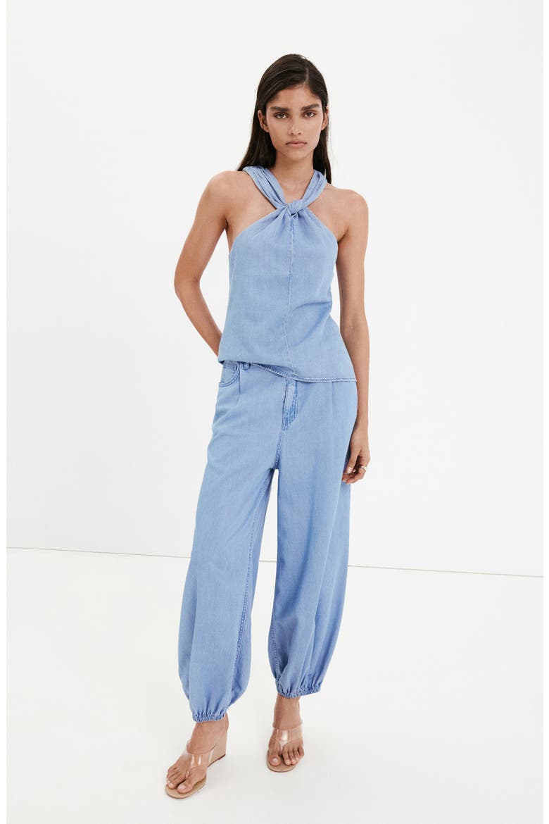 High Waist Baggy Jeans, Alternate, color, LIGHT BLUE