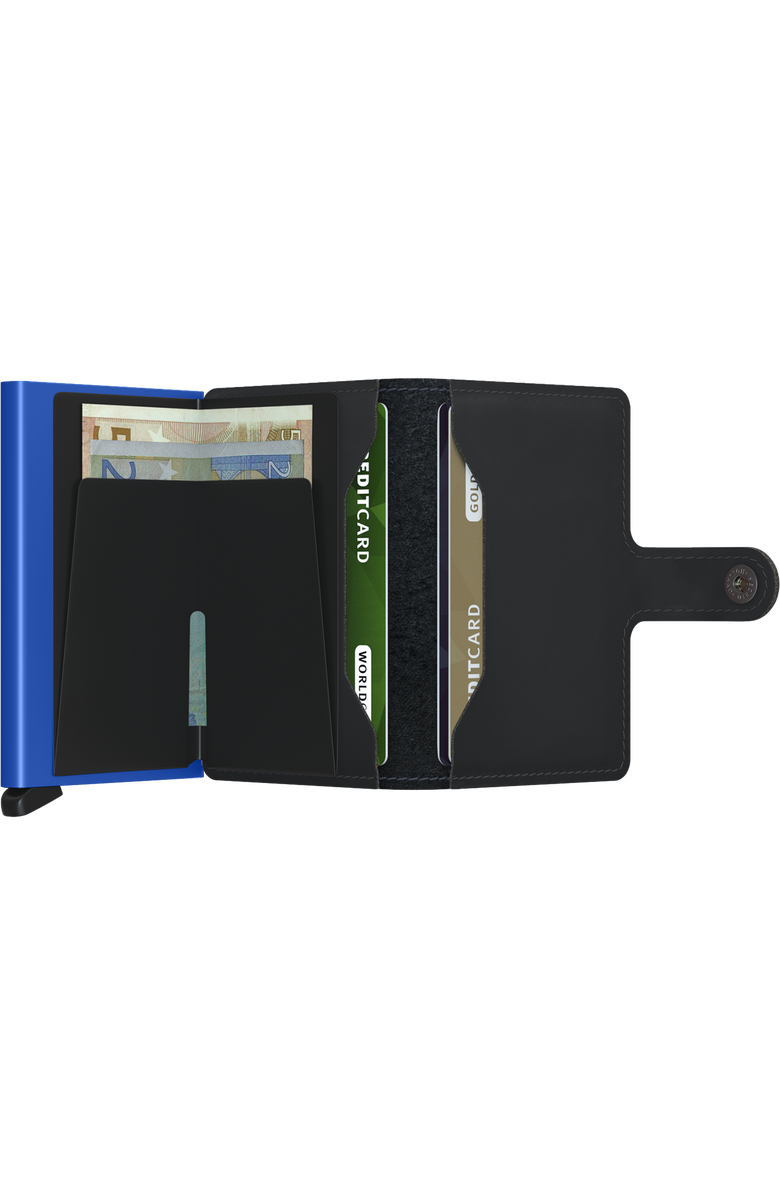 Secrid Miniwallet Matte, Alternate, color, Black-Blue