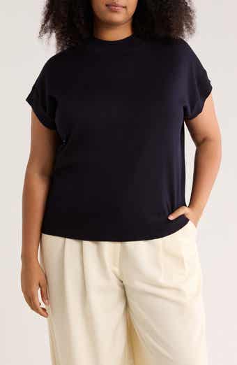 T Tahari Crewneck Shell Sweater