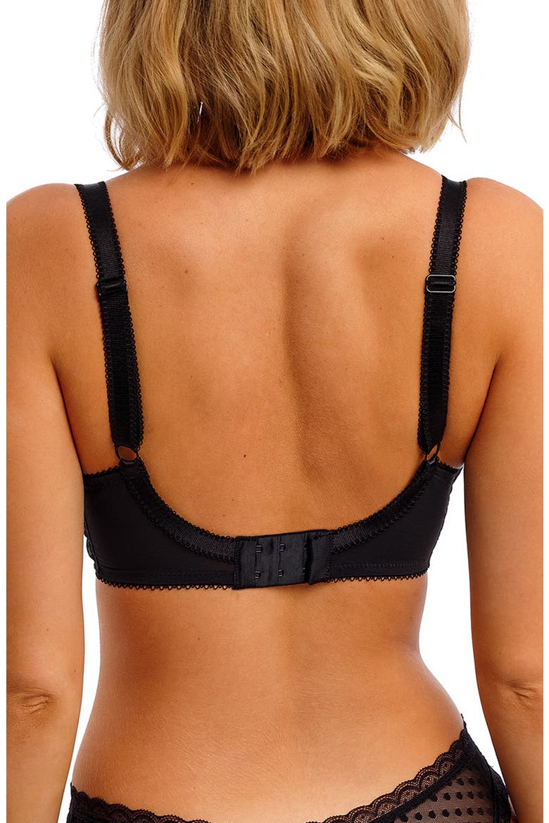 Spot Light Underwire Bra, Alternate, color, BLACK