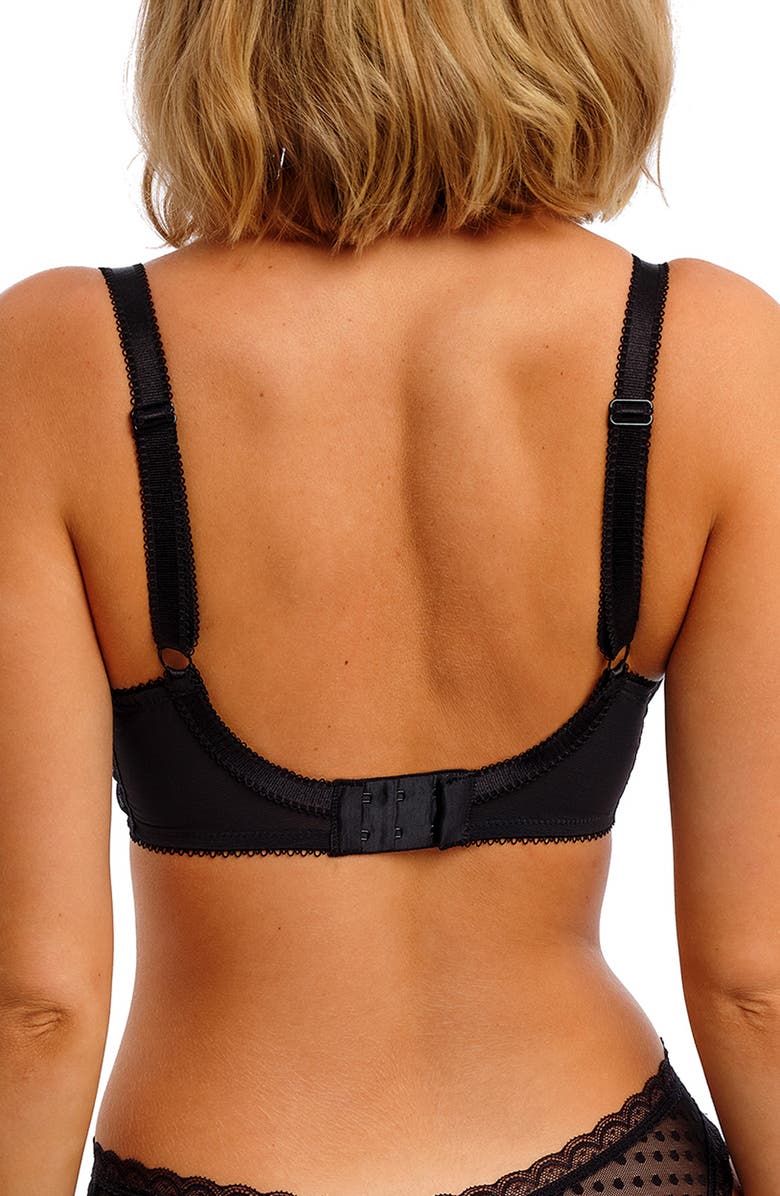 Freya Spot Light Underwire Bra, Alternate, color, Black