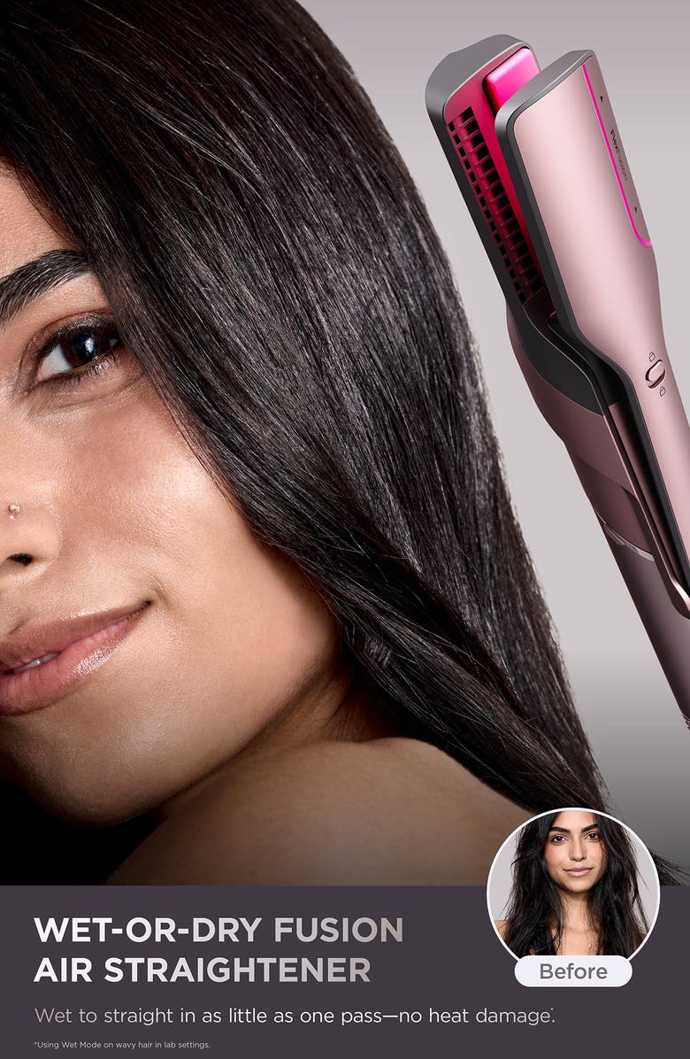 SHARK FlexFusion<sup>™</sup> Air & Ceramic System with Air Straightener for Straight & Wavy Hair, Alternate, color, Cosmic Blush