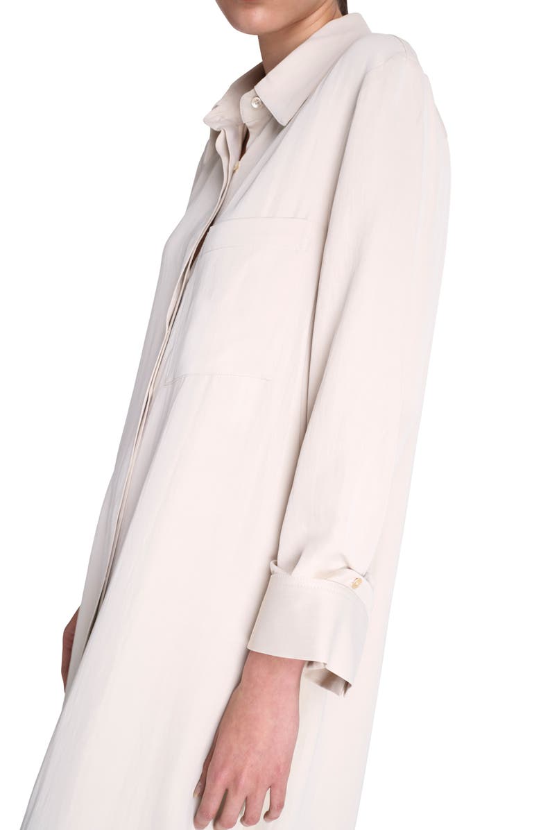 TWP Jenny's Long Sleeve Maxi Shirtdress, Alternate, color, Bone
