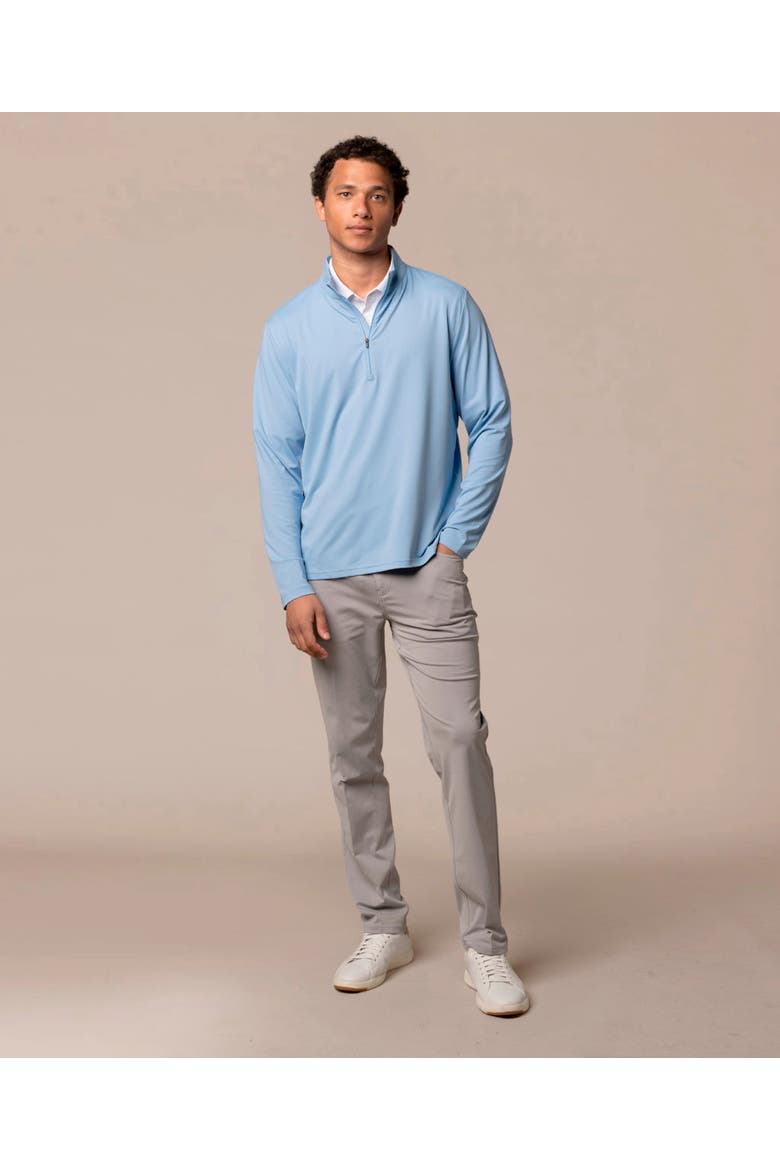 D Street 1/4 Zip, Alternate, color, Chambray