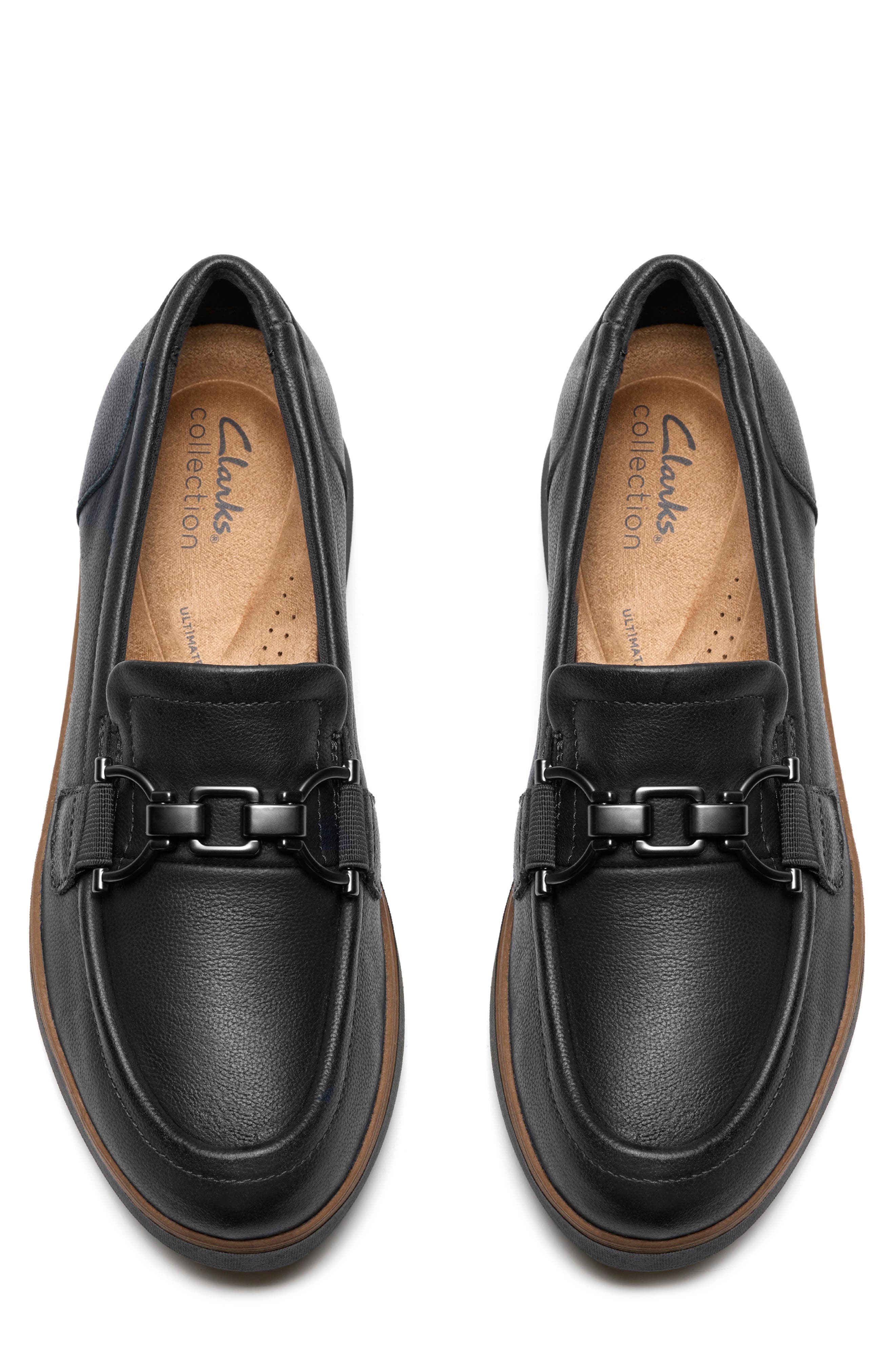 Zylah Erin Wedge Loafer, Alternate, color, BLACK LEATHER