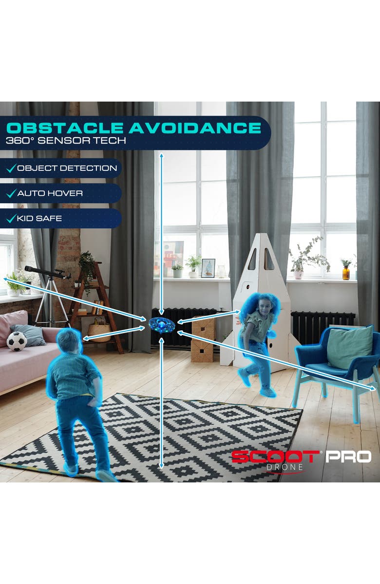 Force1 Scoot Pro Hand Operated Drone, Alternate, color, Blue