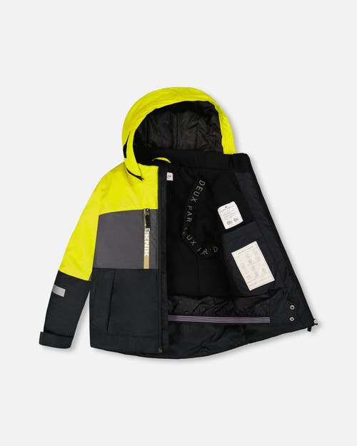 Deux Par Deux Two-piece Teknik Snowsuit Colorblocked In Black