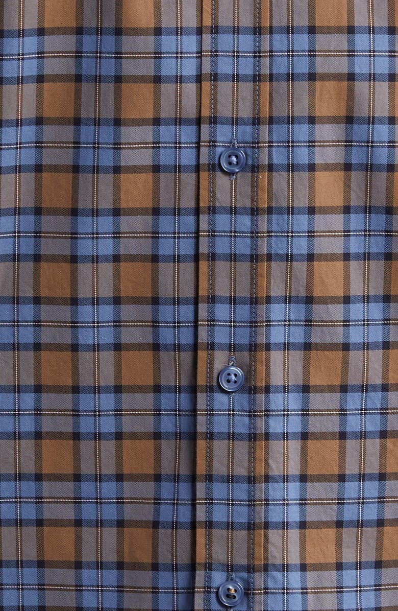 BOSS Liam Kent Regular Fit Check Stretch Cotton Button-Up Shirt, Alternate, color, 