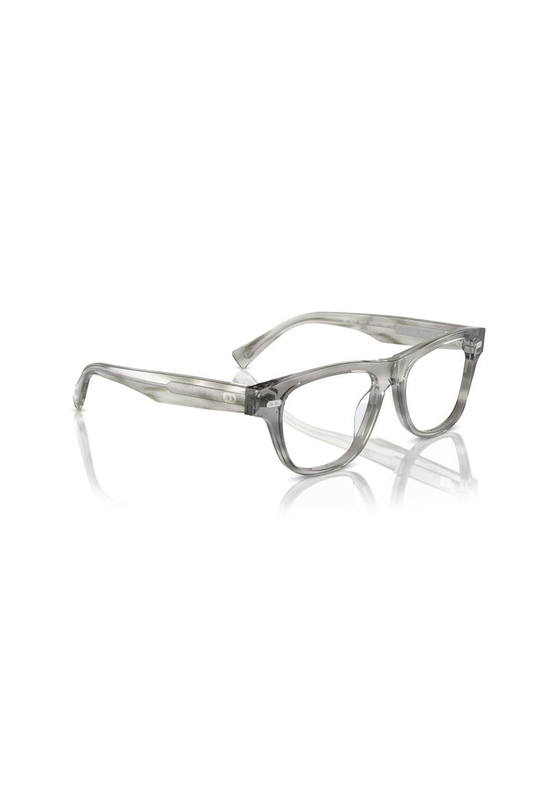 54mm Rectangle optical glasses, Alternate, color, Grey