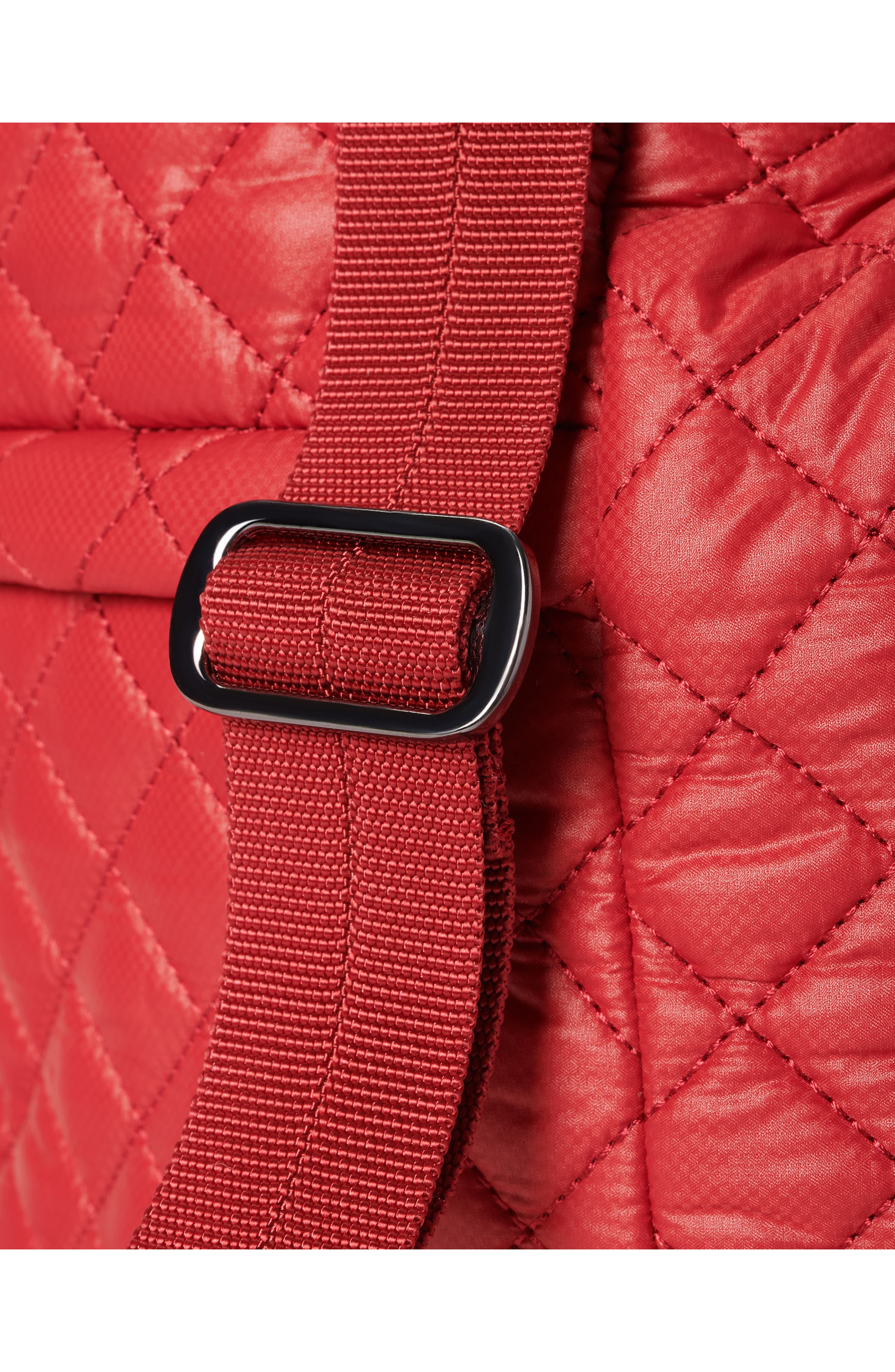 Small Metro Water Resistant Convertible Backpack, Alternate, color, RED DAHLIA