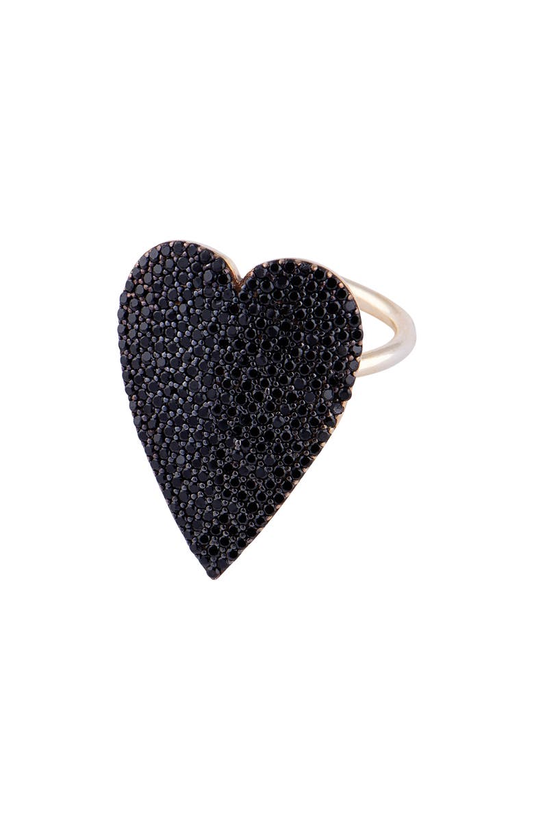 SHYMI Mon Amor Heart Ring, Main, color, Black