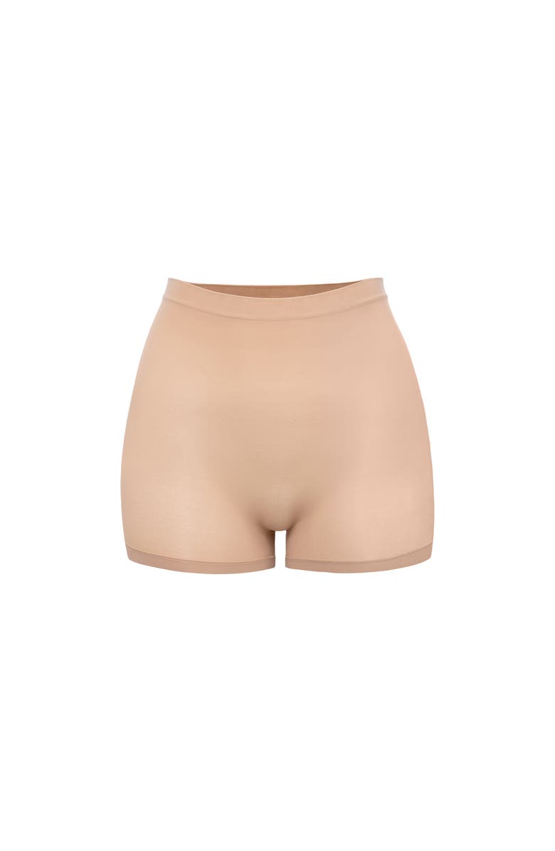 Noody Seamless Forming Shorty Shorts, Alternate, color, Nude