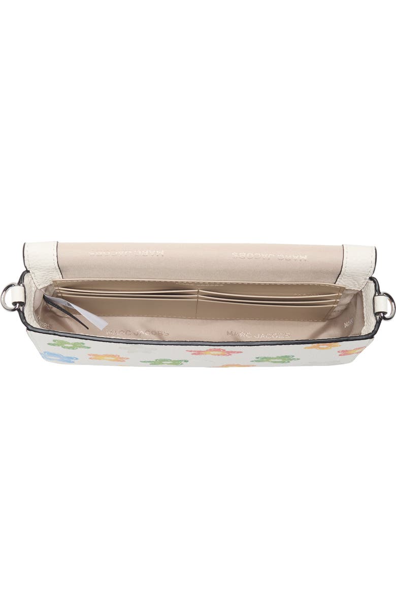 Marc Jacobs Floral Leather Crossbody Mini Bag, Alternate, color, White Multi