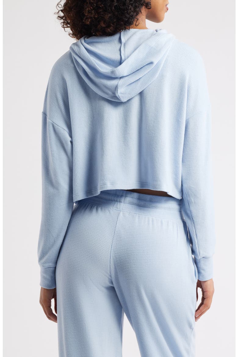 Periwinkle Lily Crop Rib Hoodie, Alternate, color, PERIWINKLE