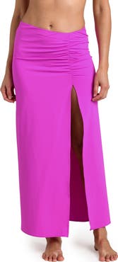La Blanca Island Goddess Side Slit Cover-Up Skirt