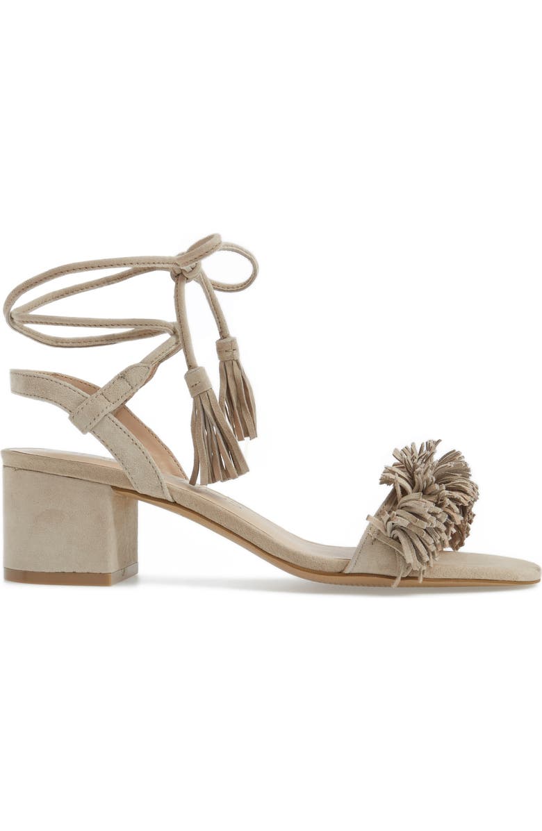 Sole Society Sera Wraparound Fringe Sandal, Alternate, color,