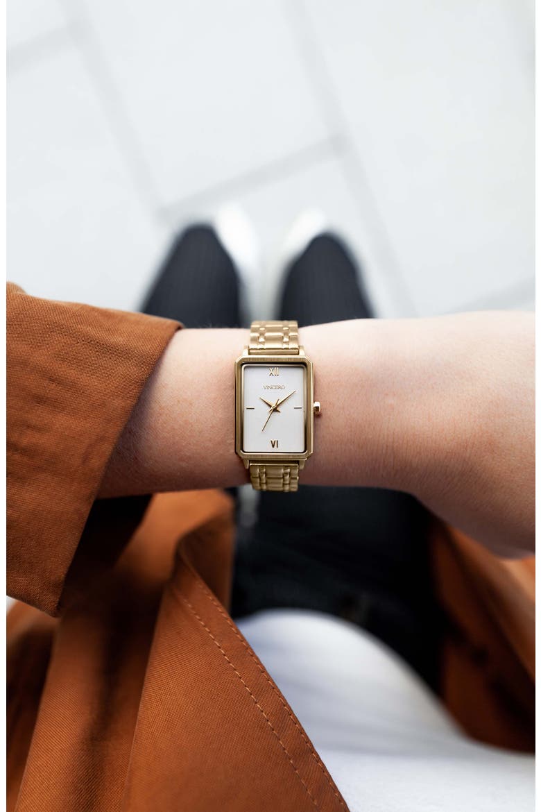 Ava Bracelet Watch, 22mm x 29mm, Alternate, color, GOLD SATIN