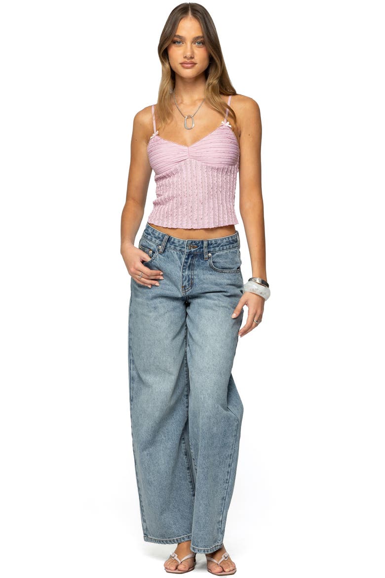 Aryah Ruffle Camisole, Alternate, color, PINK