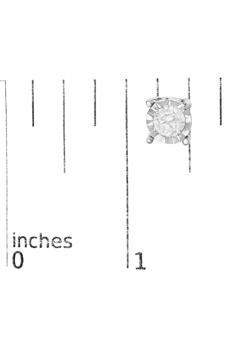 Silver 1/2 Ct Near Colorless Diamond Miracle- Stud Earrings, Alternate, color, White