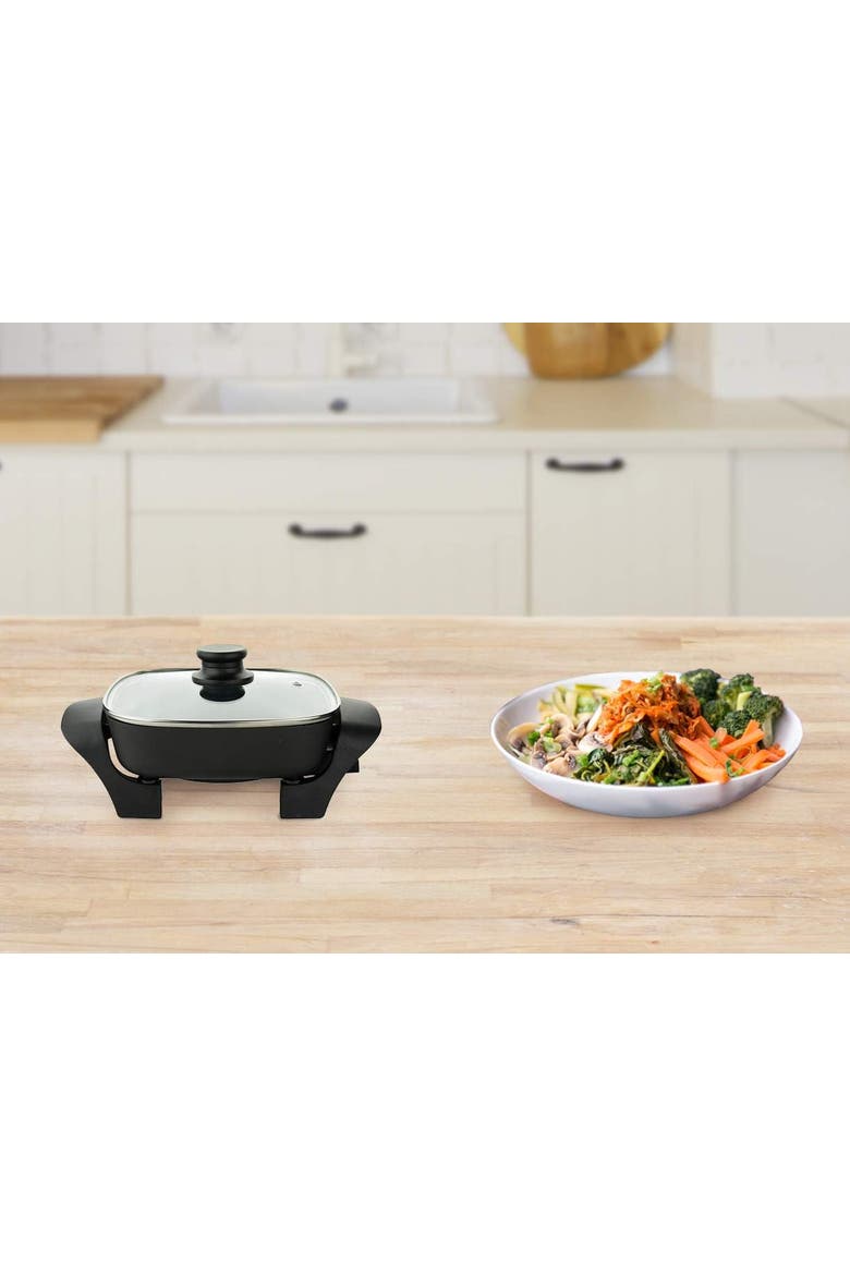 Electric Skillet, Alternate, color, Black