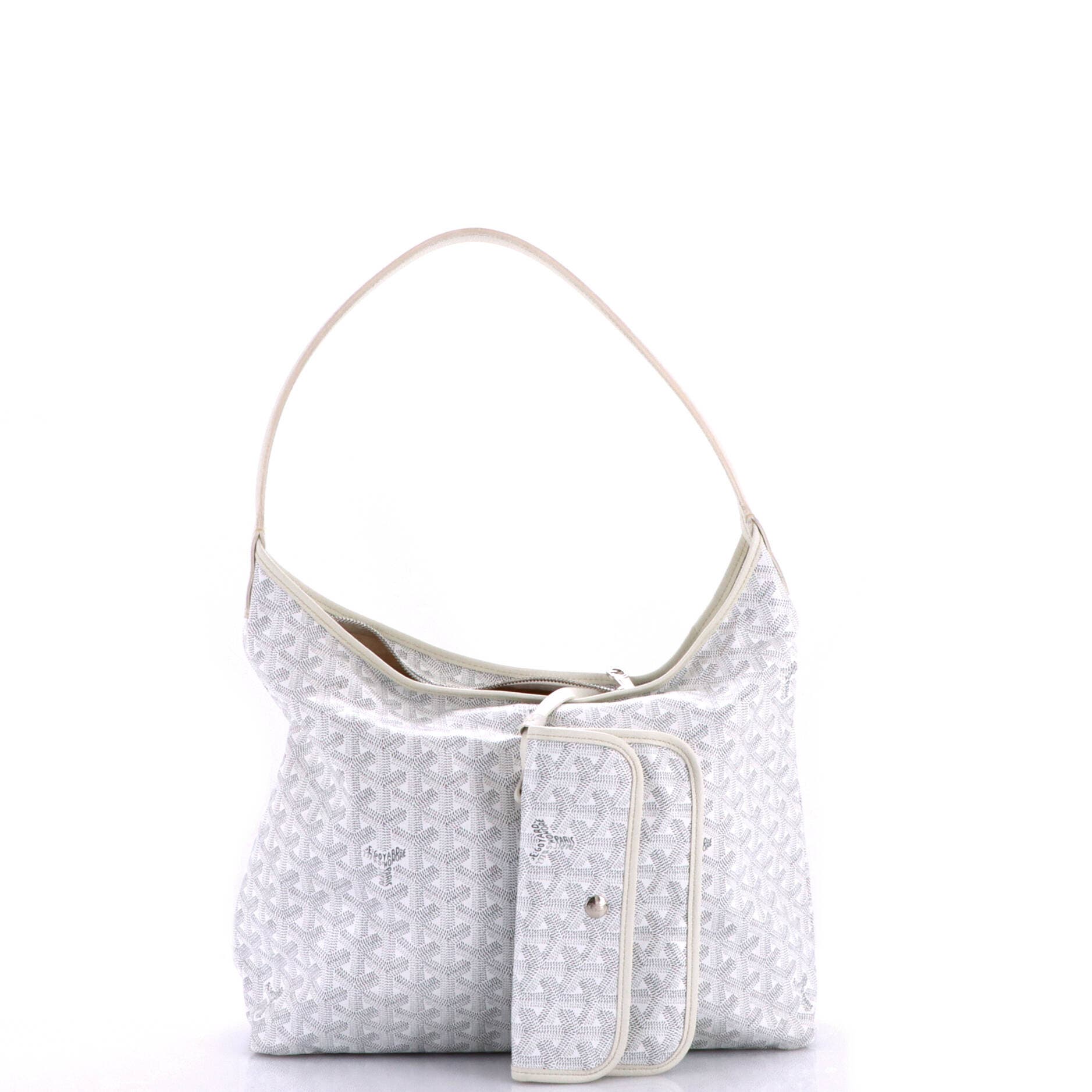 Boheme Hobo Coated Canvas, Alternate, color, White