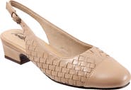 Trotters Dea Woven Slingback Pump