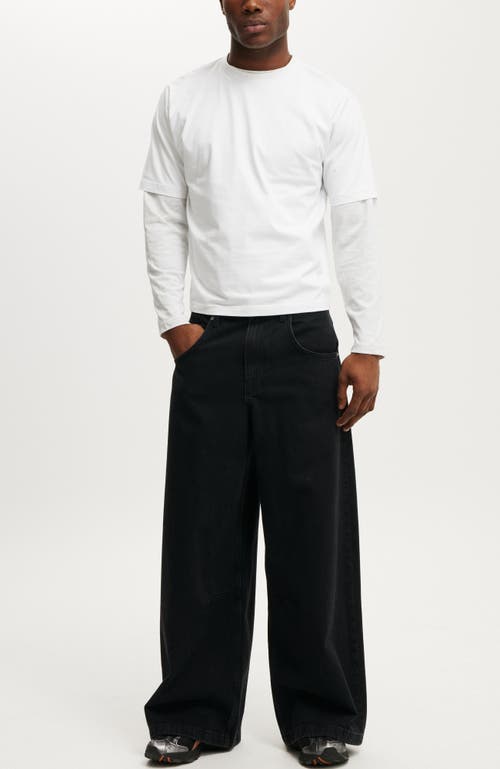 Cotton On Y2k Super Wide Jean In Black
