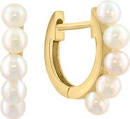 EFFY Freshwater Pearl Huggie Hoop Earrings