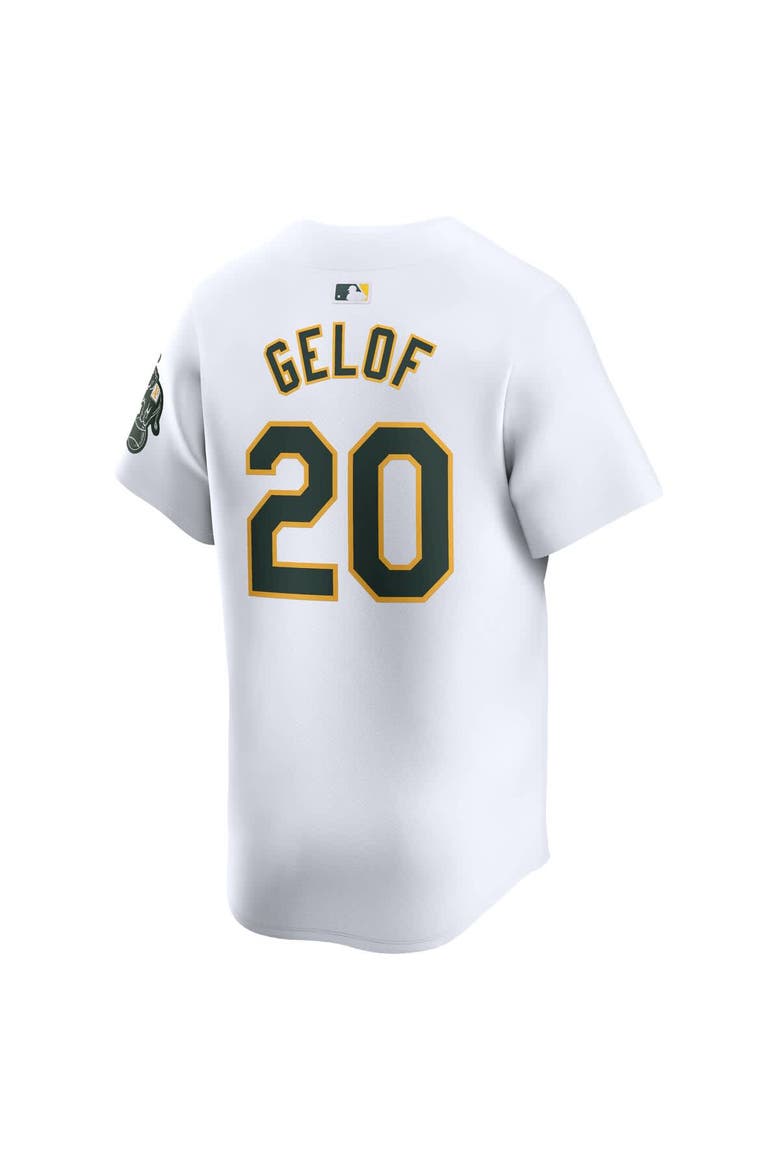 Men's Nike Zack Gelof White Athletics Home Limited Player Jersey, Alternate, color, White