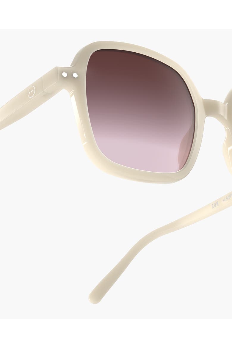 Office 52mm Square Sunglasses, Alternate, color, Vintage Cream