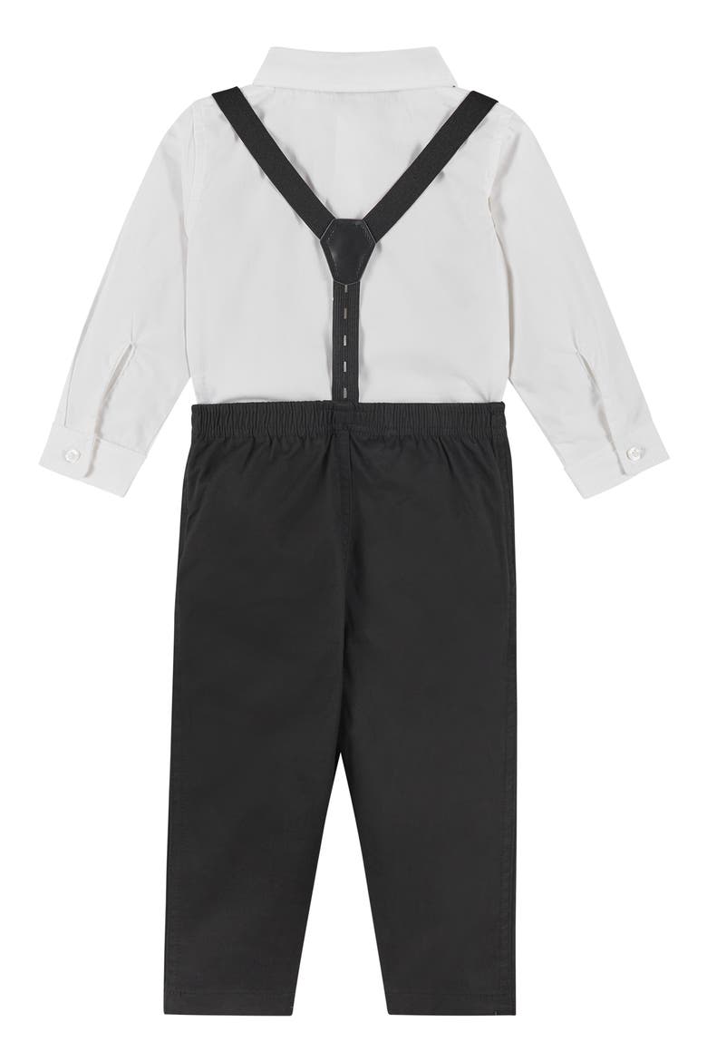 Button-Up Shirt, Suspenders, Pants & Bow Tie Set, Alternate, color, WHITE