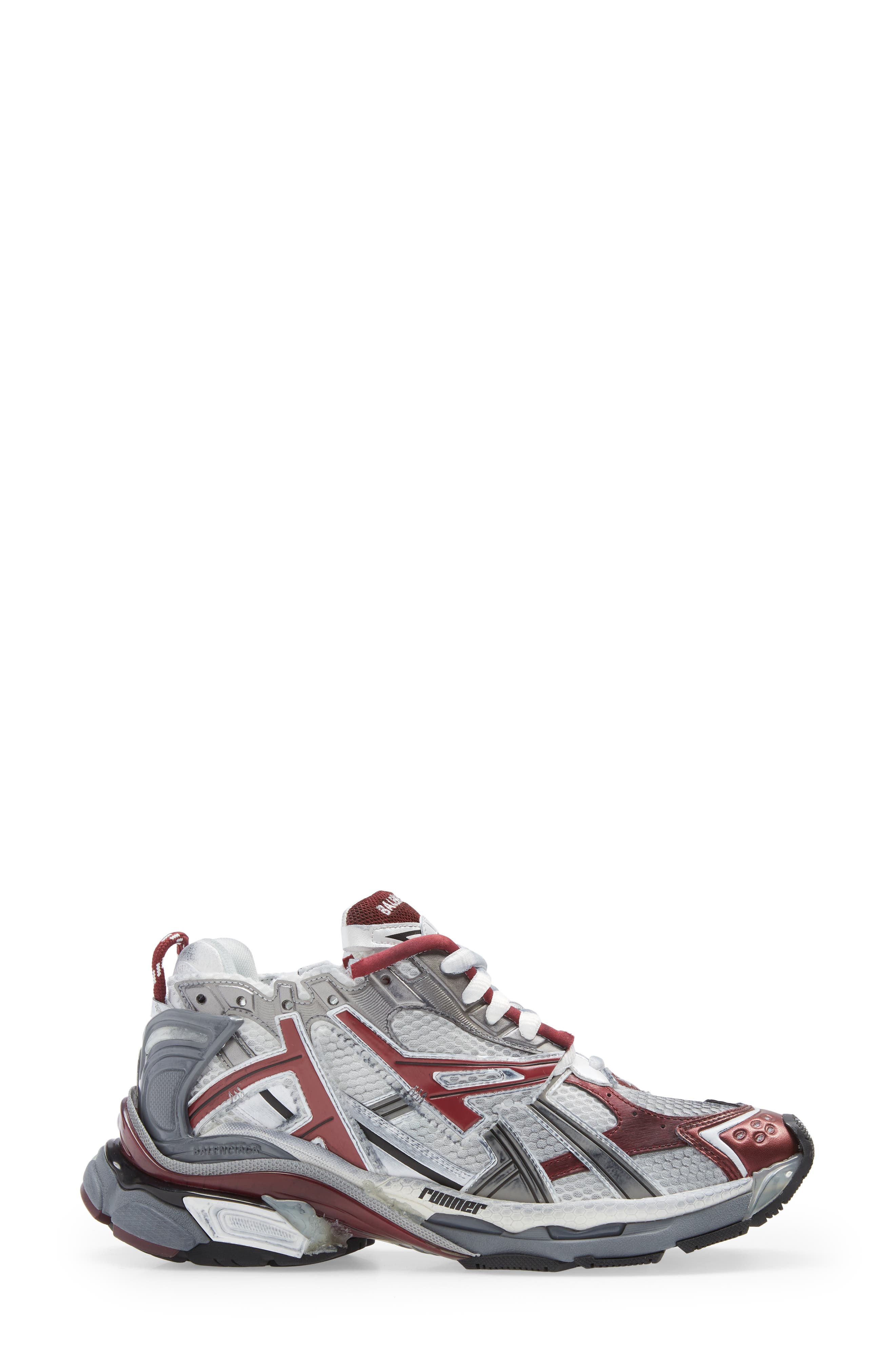 Runner Sneaker, Alternate, color, RED
