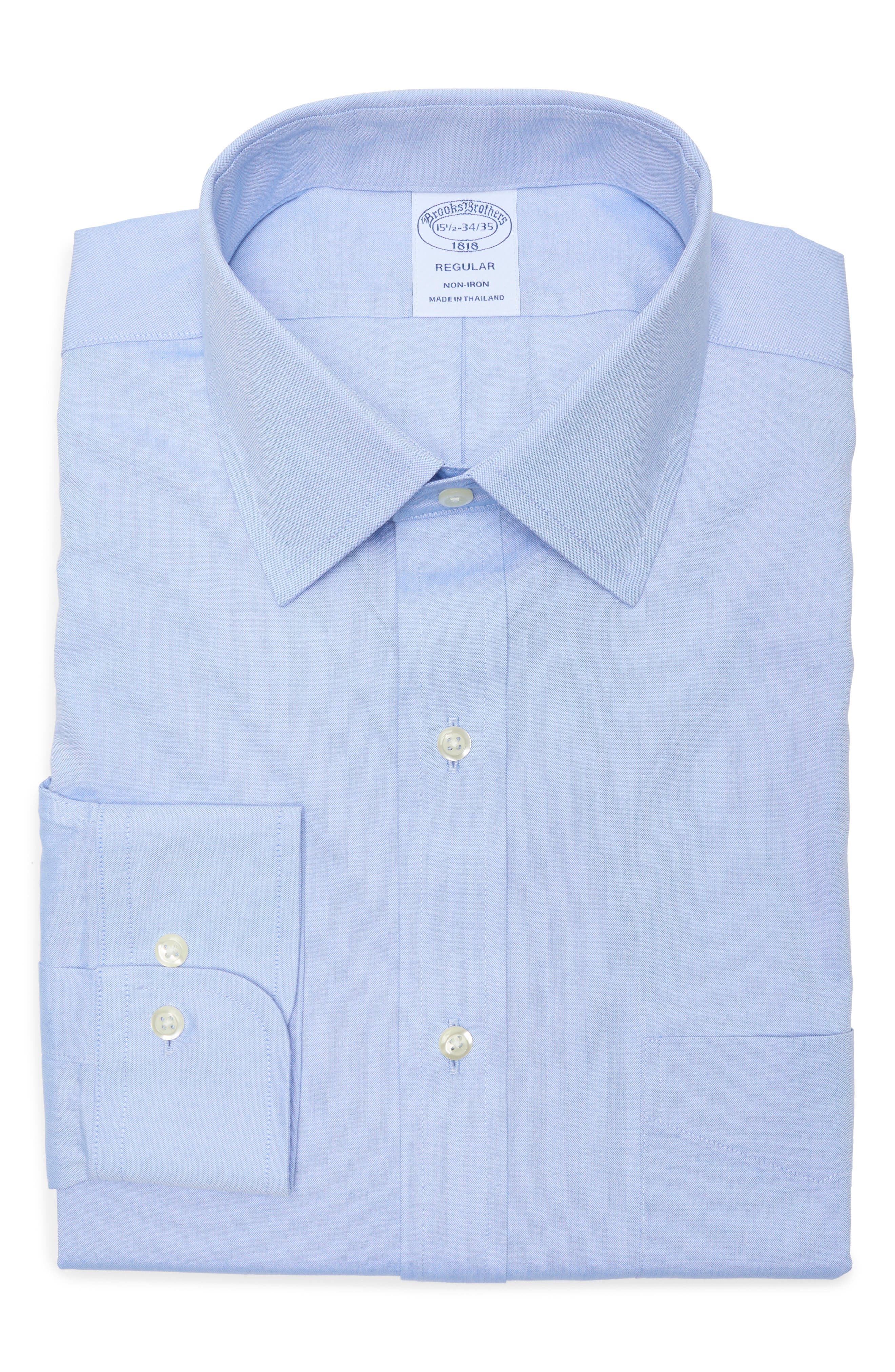 Brooks Brothers Regular Fit Non-Iron Cotton Dress Shirt