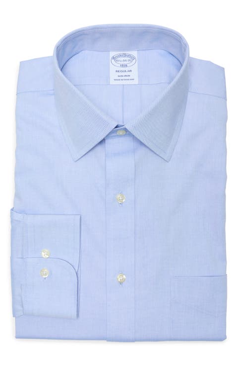 Brooks Brothers Regular Fit Non-Iron Cotton Dress Shirt